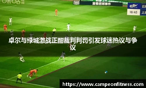 卓尔与绿城激战正酣裁判判罚引发球迷热议与争议